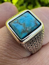 Anello uomo turchese blu - , vero