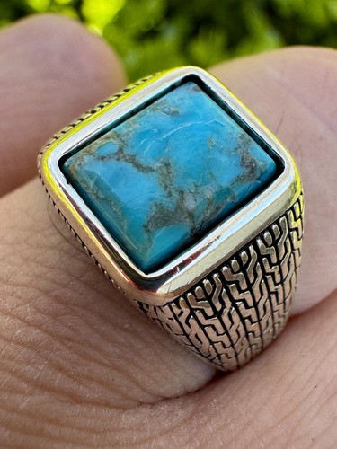 Anello uomo turchese - , vero
