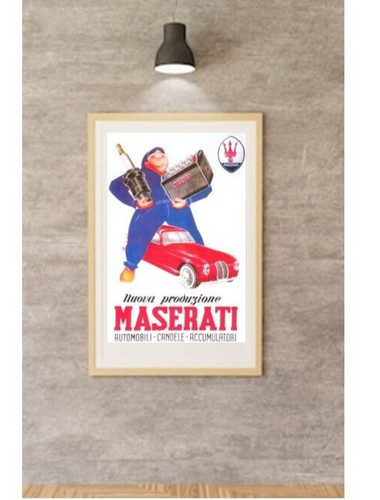 Maserati poster ricambi - maserati,