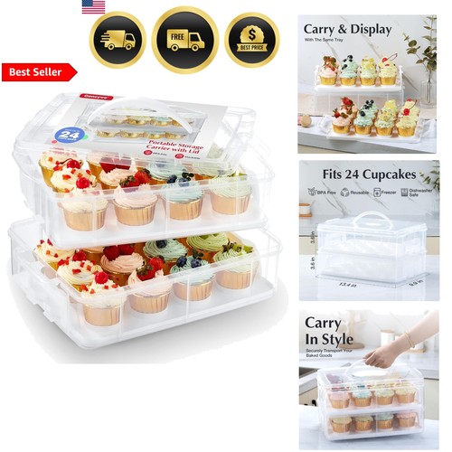 Porta cupcake plastica 24 - cupcake,