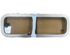 Roulotte Finestrino Laterale Scorrevole Alluminio Ruolotte Camping 77x27cm Vetro