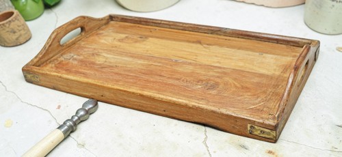Antico legno grande vassoio - legno,