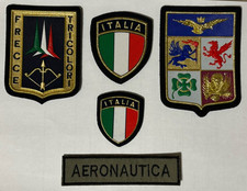 TOPPE PATCH AERONAUTICA FRECCE TRICOLORI - ARALDICA SCUD ITALIA BORDO ORO PLAST