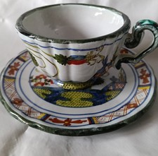 STORICA TAZZINA CERAMICA MELANDRI e FOCACCIA FAENZA