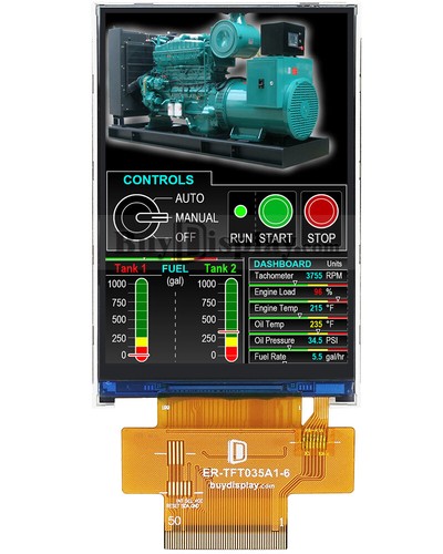 Modulo lcd ips - ips, 3,5"