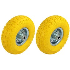 2 x Pneumatici Camion a Sacco Solido Ruota di Ricambio Carrello Pneumatico Carriola Traino Pneumatico