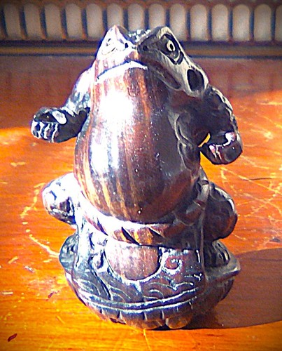 Raro antico rospo sumo - , netsuke