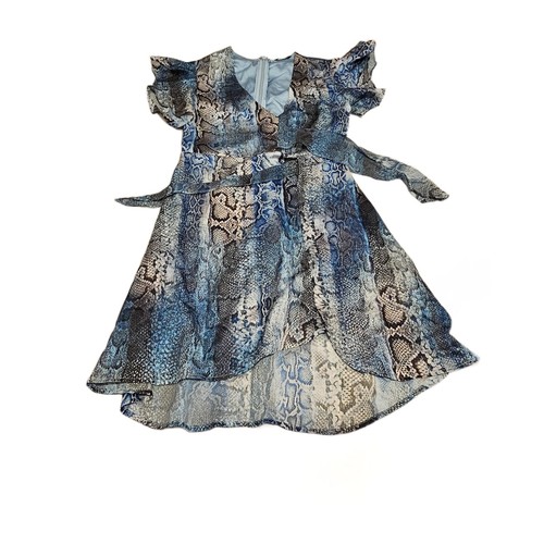 Abito donna blu - , stampa