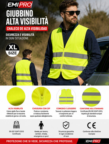 Giubbotto alta visibilità - giubbotto,