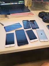 Lot of 6 iPhones And One