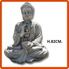 Statua da giardino per esterno scultura Buddha in cemento marmo no pietra H.82CM