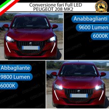 KIT FARI FULL LED PEUGEOT 208 II ANABBAGLIANTI H18 + ABBAGLIANTI H9 CANBUS 6000K