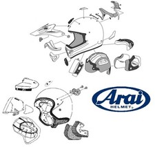 ARAI Imbottiture laterali di ricambio per casco RX-7 GP/QUANTUM DRY COOL