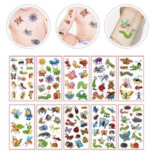  10 fogli di tatuaggi finti