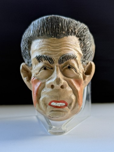 Pipa terracotta con volto - pipa,