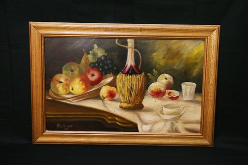 Quadro antico olio tavola tela - olio,