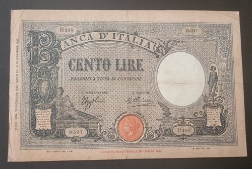 Cento 100 lire barbetti grande - 100,