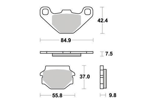 Pastiglie freno semi metal eco - pastiglie,