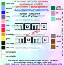 COPPIA ADESIVI MOMO PER MOTO