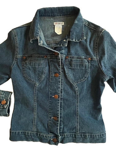 Giacca jeans donna blu