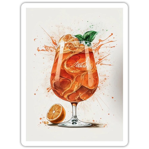 Adesivo sticker per - , cocktail