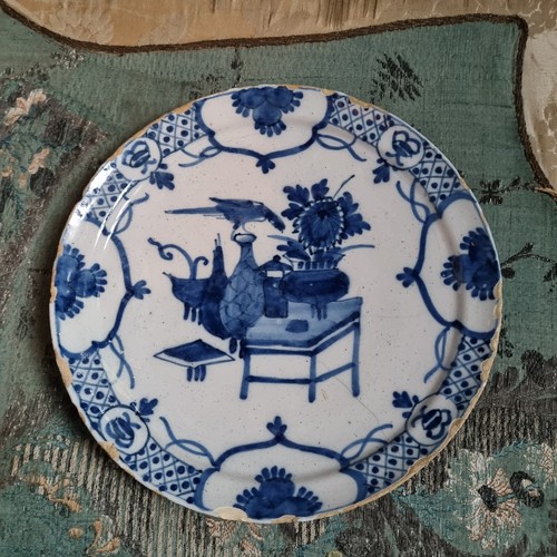 Piatto xviii maiolica delft - piatto,