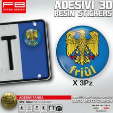 ADESIVI bollino targa Friuli