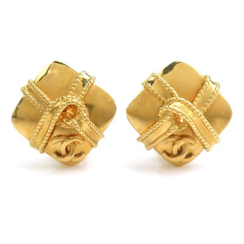Orecchini clip con logo cc - clip,