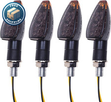 4Pcs Indicatori Di Direzione Moto Omologate 14 LED Luci Di Segnalazione 12V Impe