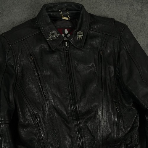 Giacca moto pelle vintage uomo - moto,