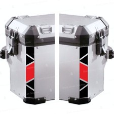 adesivi rifrangenti valigie compatibili BMW GS F650-R1250 – kit 2 pezzi 25×4 cm