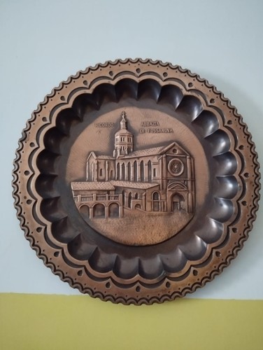 Piatto rame vintage abbazia - rame,