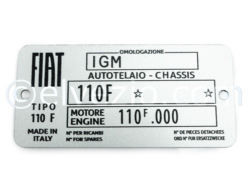 Targhetta identificativa - targhetta,