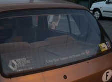 Sticker Bandeau Arrière Renault Clio Elue Voiture de l'année 1991