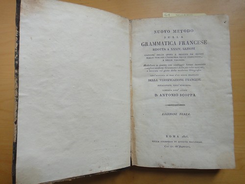 1826 nuovo metodo grammatica - metodo,
