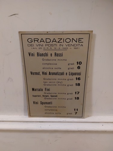 Vecchia insegna osteria bar - insegna,
