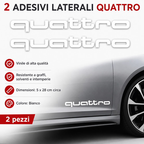 Adesivi audi quattro - 2,