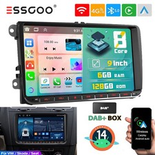 Autoradio 6+128G Android 14 DAB Navi DSP AM per VW GOLF 5 6 Passat Touran Tiguan