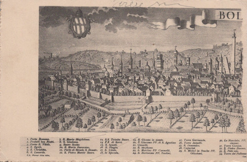 Cartolina bologna antica - cartolina,