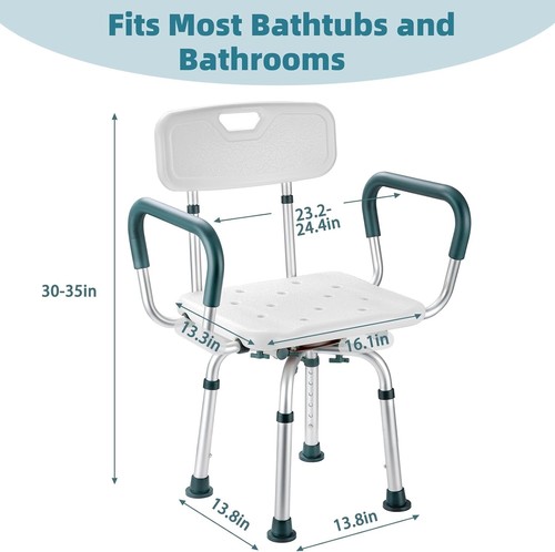 Swivel shower chair - swivel, with