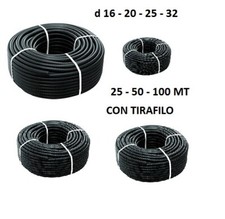 Tubo corrugato nero - nero, con