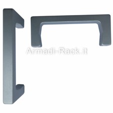 Kit coppia maniglie in alluminio altezza 40 mm, filetto M5, per cabinet, Rack
