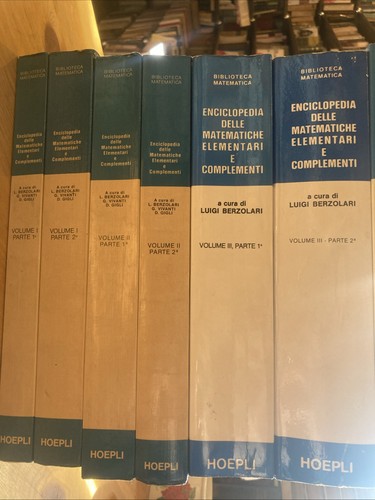 Berzolari enciclopedia delle - berzolari,