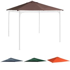 Outsunny Tetto di Ricambio Telo Sostitutivo per Gazebo Traspirante 3x3m