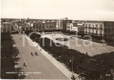 1961 MONOPOLI (BA) Panorama Piazza VITTORIO EMANUELE Animata *Cartolina FG VG