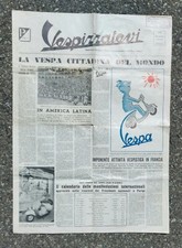 VESPA VESPIZZATEVI 1955  RARO GRANDE GIORNALE PUBBLICITARIO PIAGGIO NUMERO UNICO