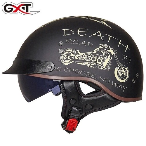 Dot retro moto - moto, casco