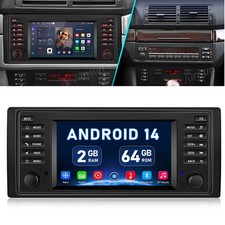 7" per BMW Serie 5 E39 Serie 7 X5 E53 E38 Android 14 Autoradio Carplay GPS NAVI BT 2+64G