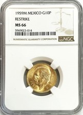 1959 ORO MESSICO 10 PESOS