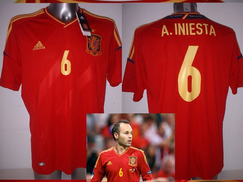 Maglia spagna iniesta - spagna,